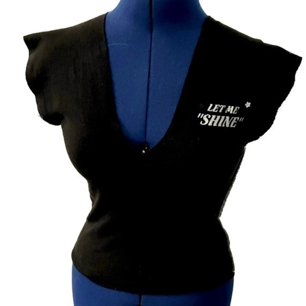 SALSA-HOLIC Dance Shirt / Black Tank Top - Salsa Dancing - Let Me “Shine”